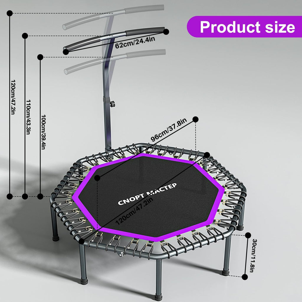 50'' Trampoline Rebounder, 330lbs Capacity S377227
