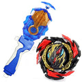 Lr Launcher Grip Bay Blades Toy Bey Battling Tops Burst Game B-184 Left Right String Launcher Booster DB B-191 Dangerous Belial All Might-2 Dynamite Battle Starter Set Gift for Boys (Black)