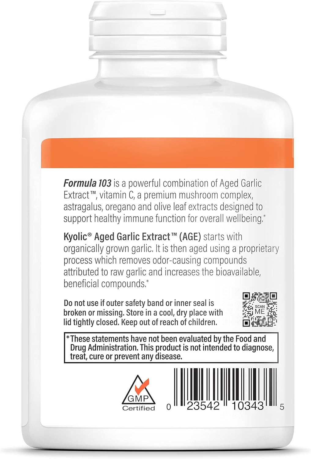 Aged Garlic Extract Immune Support, 300 Capsules M8984