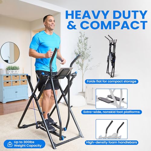 Elliptical Glider for Home Gym, Supports 250-300lbs Q572