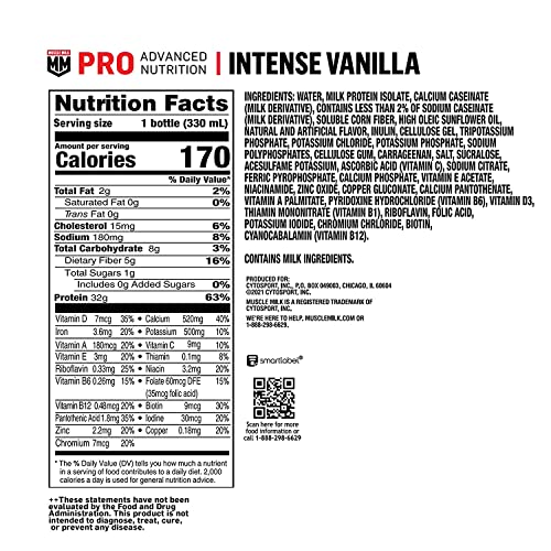 Strawberry Protein Shake, 11.16 fl oz, 12-Pack T935386