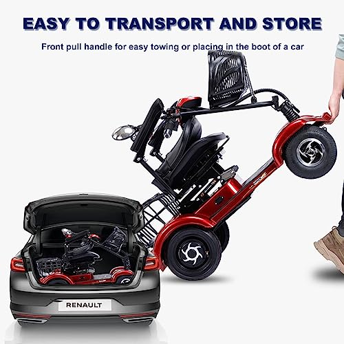 Folding Mobility Scooter for Adults with Lights, Compact Travel Scooter F728