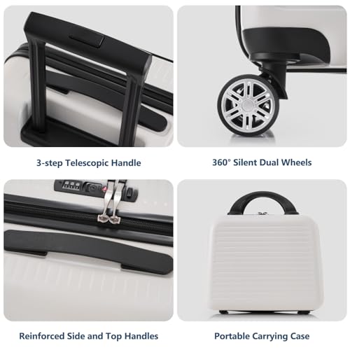 Front Open Carry-On Luggage 20 Inch with Wheels and USB Port R4157