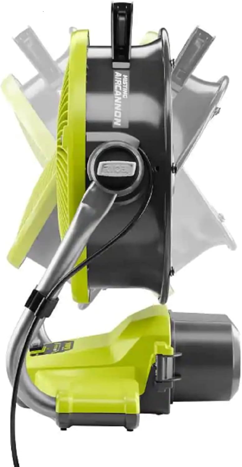 12 in. Cordless Misting Air Cannon Fan Kit with Battery and Charger C33393