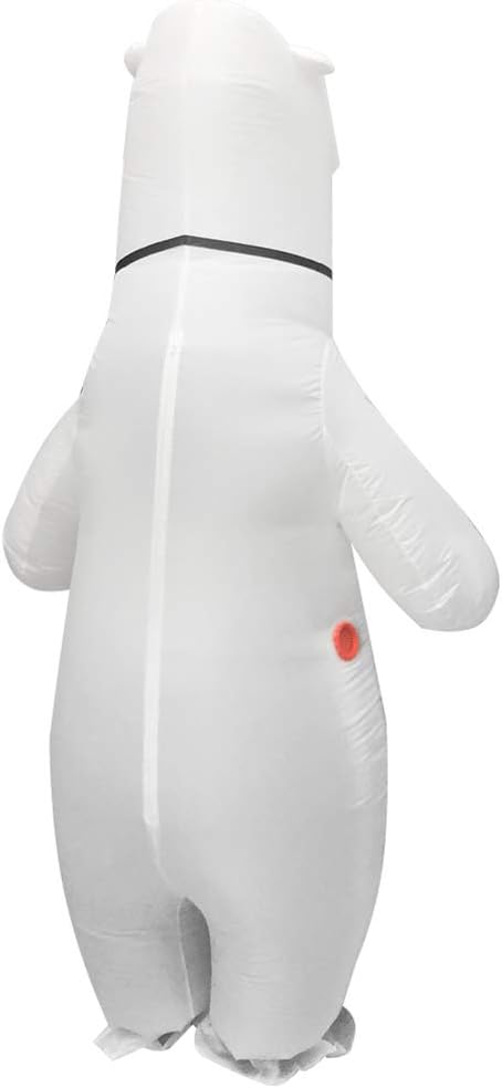 Inflatable White Polar Bear Costume for Adults P56877