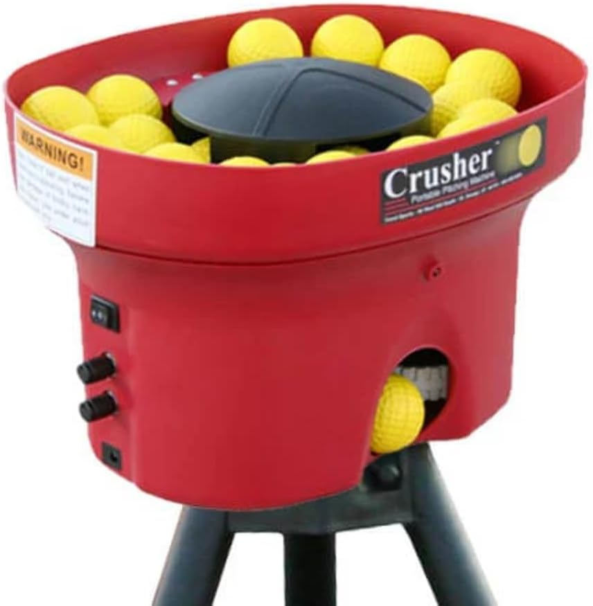 Mini Lite-Ball Pitching Machine with Steel Tripod & 8 Hour Battery F46043