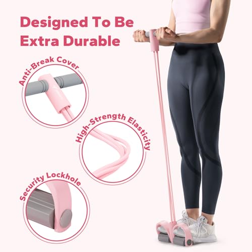 Foot Pedal Resistance Band for Leg, Core, Arm, and Back Exercises N576