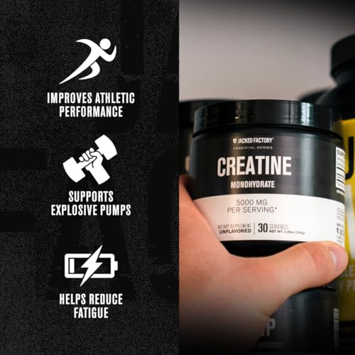 Creatine Monohydrate Powder, Unflavored, 85 Servings J7190