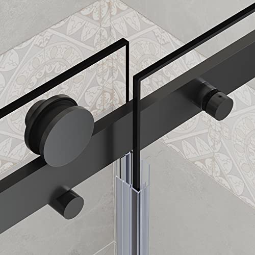Frameless Sliding Tub Door 58.5-60" W x 62" H with Clear Tempered Glass T790914