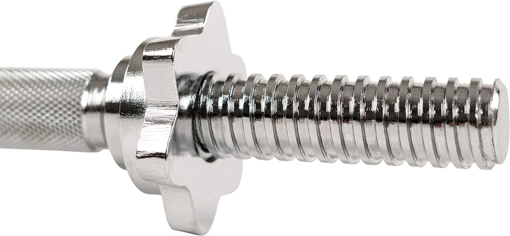 14" Threaded Chrome Dumbbell Bar Pair C560465