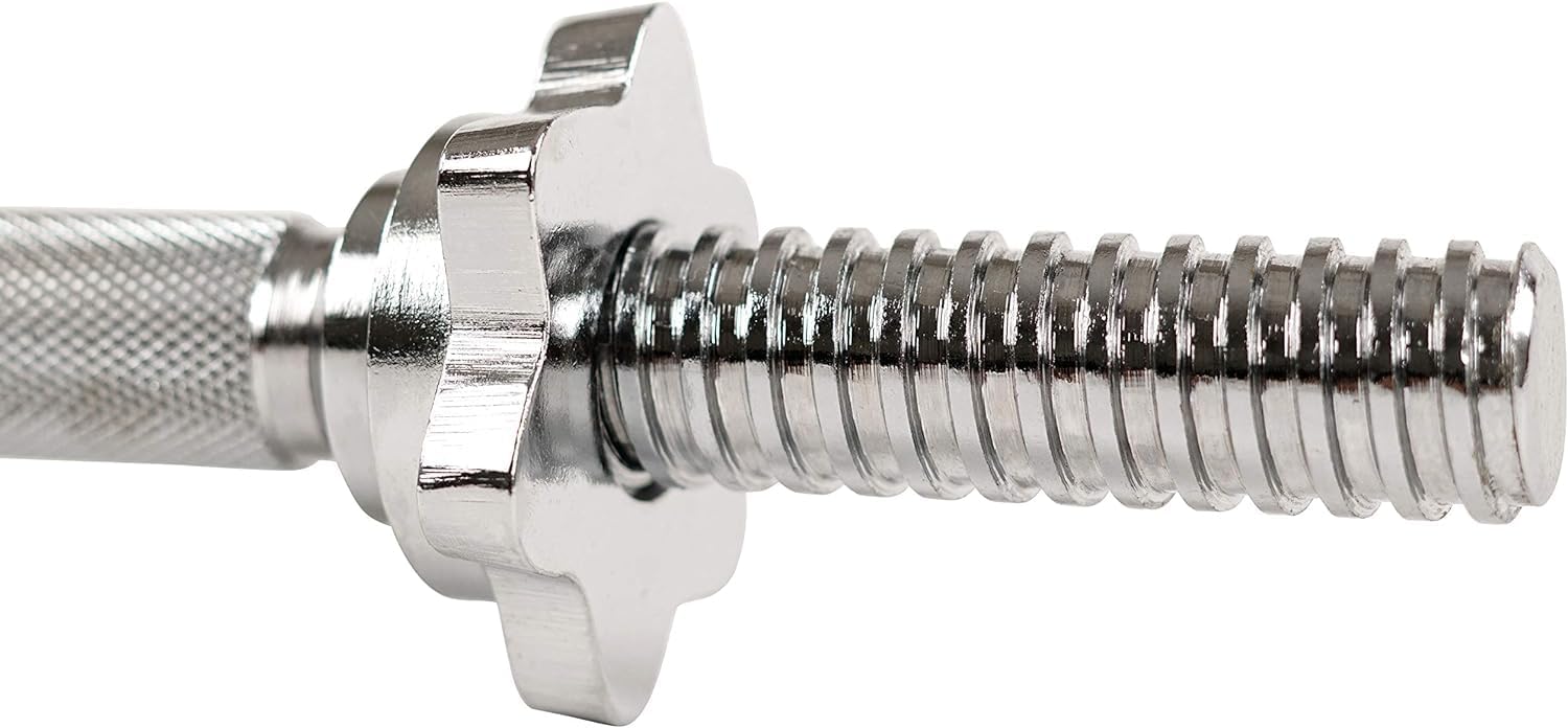 14" Threaded Chrome Dumbbell Bar Pair C560465