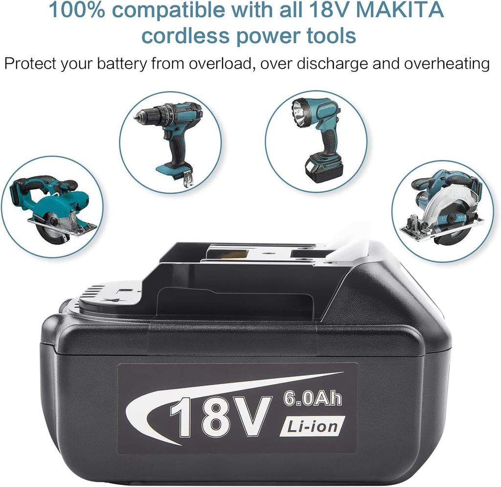 18V 6000mAh Lithium Battery Replacement with LED Indicator N8922
