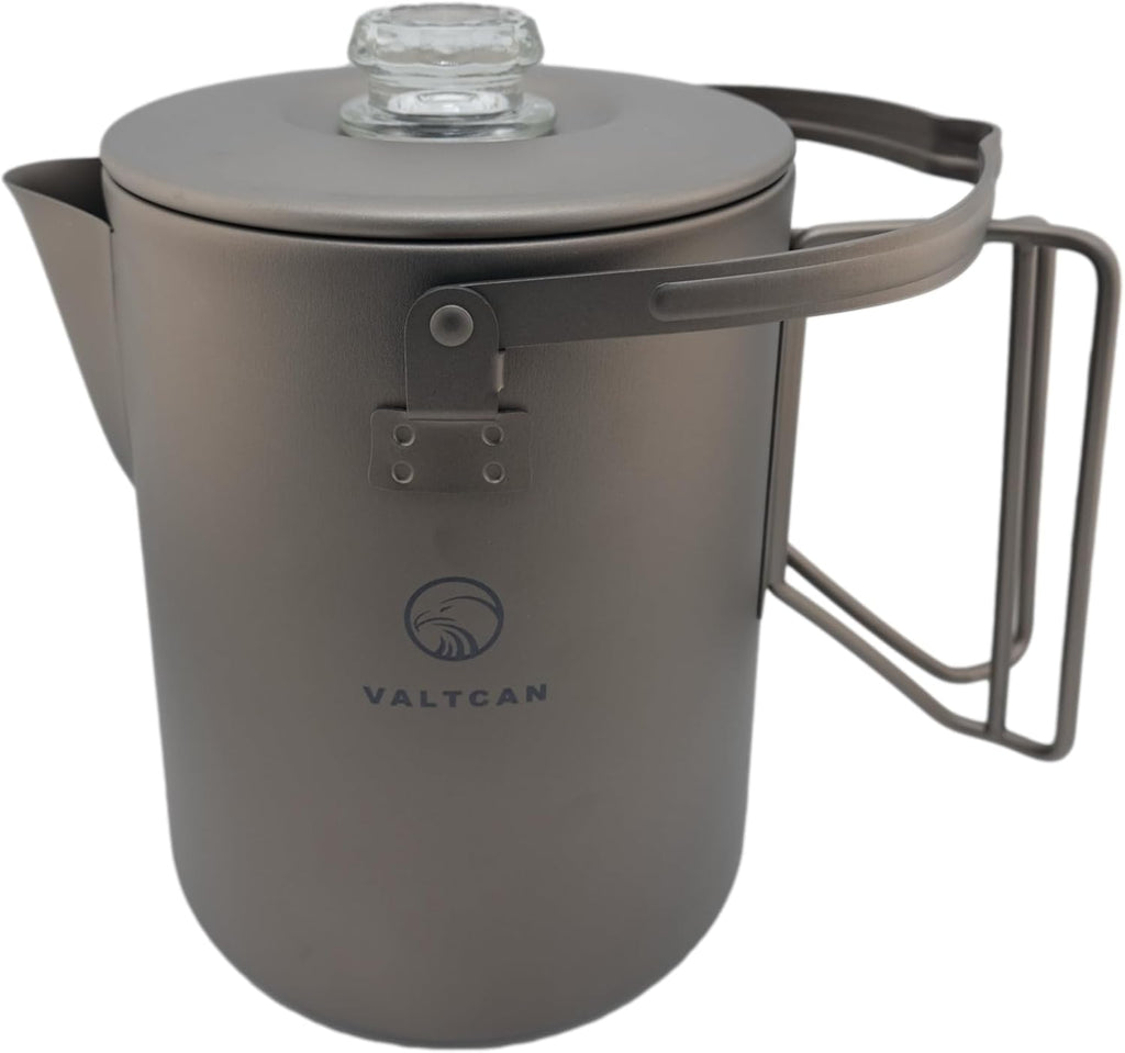 Titanium Percolator Coffee Maker Pot 1.5L Ultralight Camping Kettle K7800
