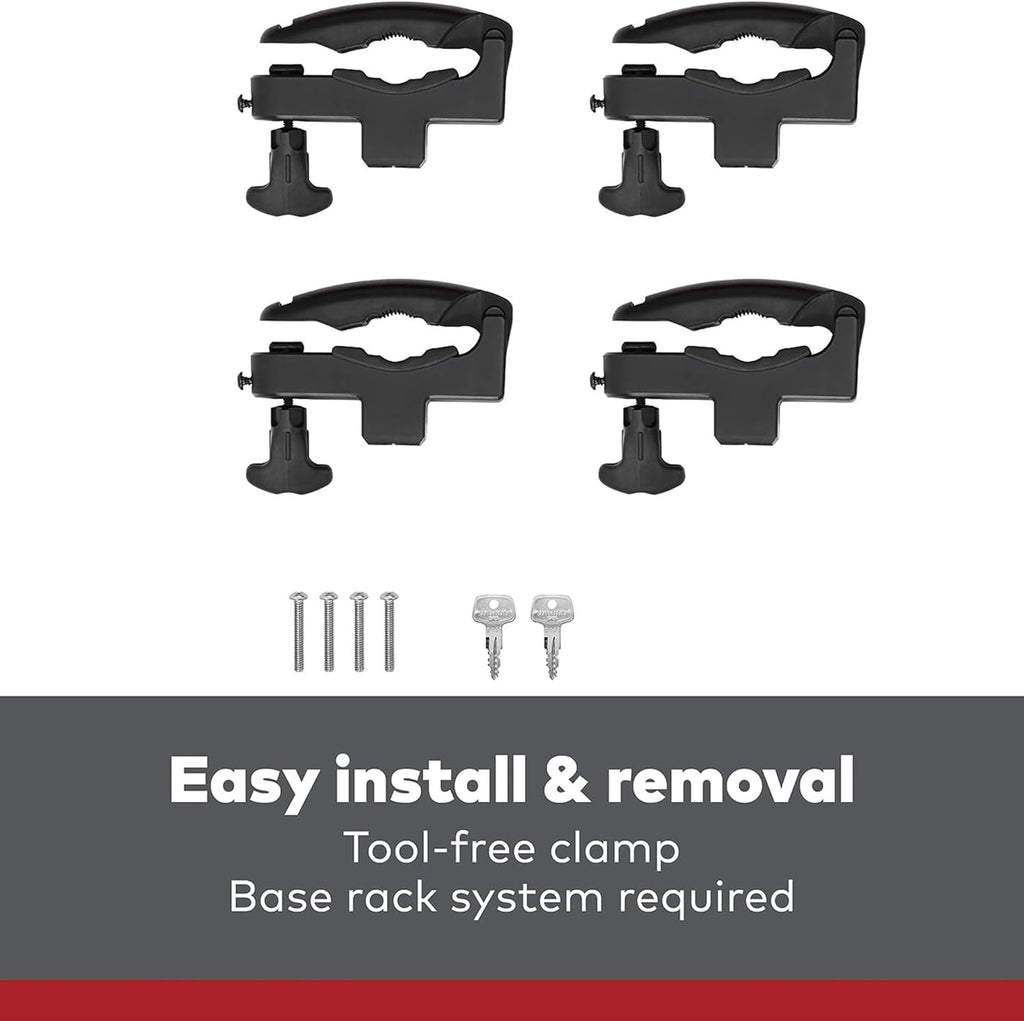 Ski & Snowboard Mount for Roof Racks, Fits 6 Skis or 4 Snowboards, Black L392