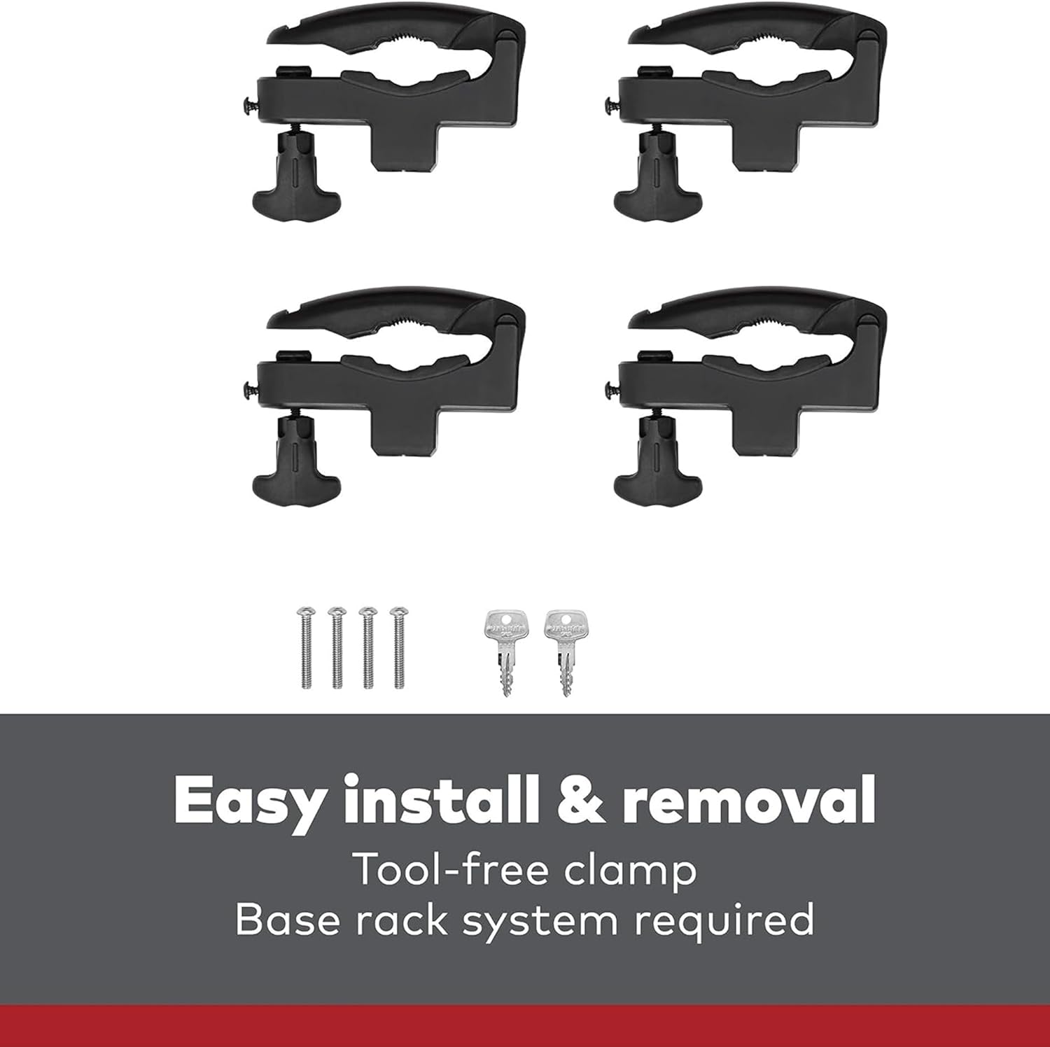 Ski & Snowboard Mount for Roof Racks, Fits 6 Skis or 4 Snowboards, Black L392