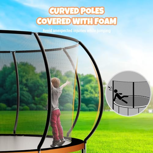 12FT 14FT Outdoor Trampoline for Kids and Adults G7056