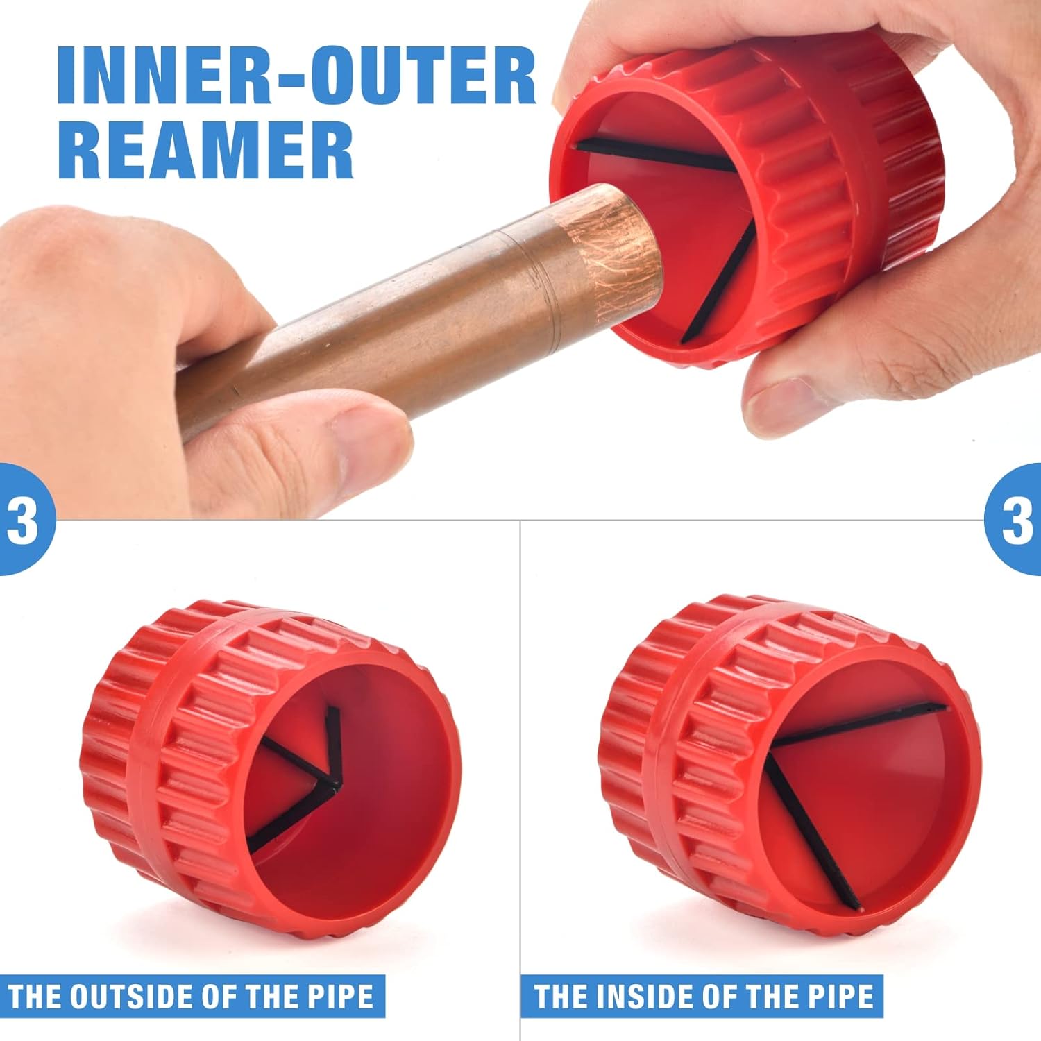 Hydraulic Copper Tubing Press Tool Kit for 1/2-in, 3/4-in, 1-in Fittings W530