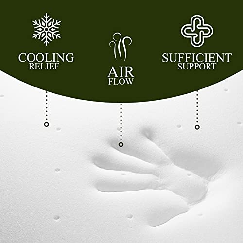 Ventilated 2-Inch Memory Foam Crib Mattress Topper Pad with Waterproof Washable Cover K834