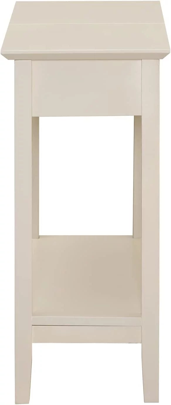 Narrow End Table with Storage Shelf for Small Spaces I331605