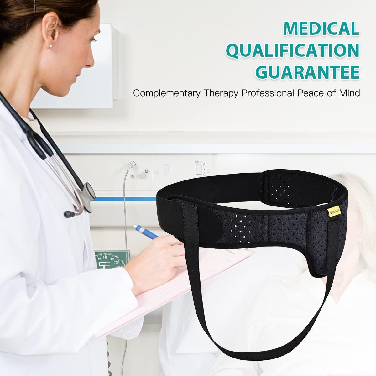 Hernia Belt Truss for Men and Women with Removable Compression Pads A849673