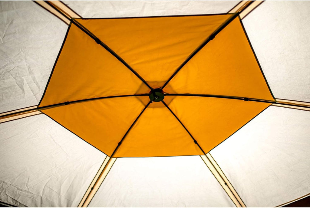 Outdoor Portable Screened Gazebo Canopy Tent with Carry Bag, Tan U6496