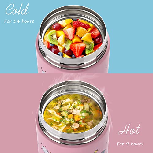 10 oz Insulated Food Jar for Hot & Cold Soup, Wide Mouth Leak Proof Stainless Steel J52630